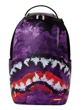 Sprayground Shadow Fade Purple Backpack🔥New Black Bookbag School Travel Bag